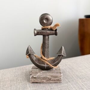 Decorative Anchor Photo Holder with Rope Detail
